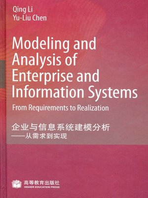 cover image of Modeling and Analysis of Enterprise and Information Systems